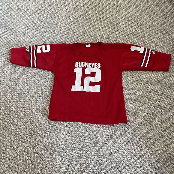 Vintage OHIO STATE Buckeyes Single Stitch Jersey Youth Small - Picture 2 of 6